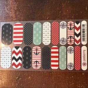 Custom Nautical Jamberry Nail Wraps for Fingers and Toes!